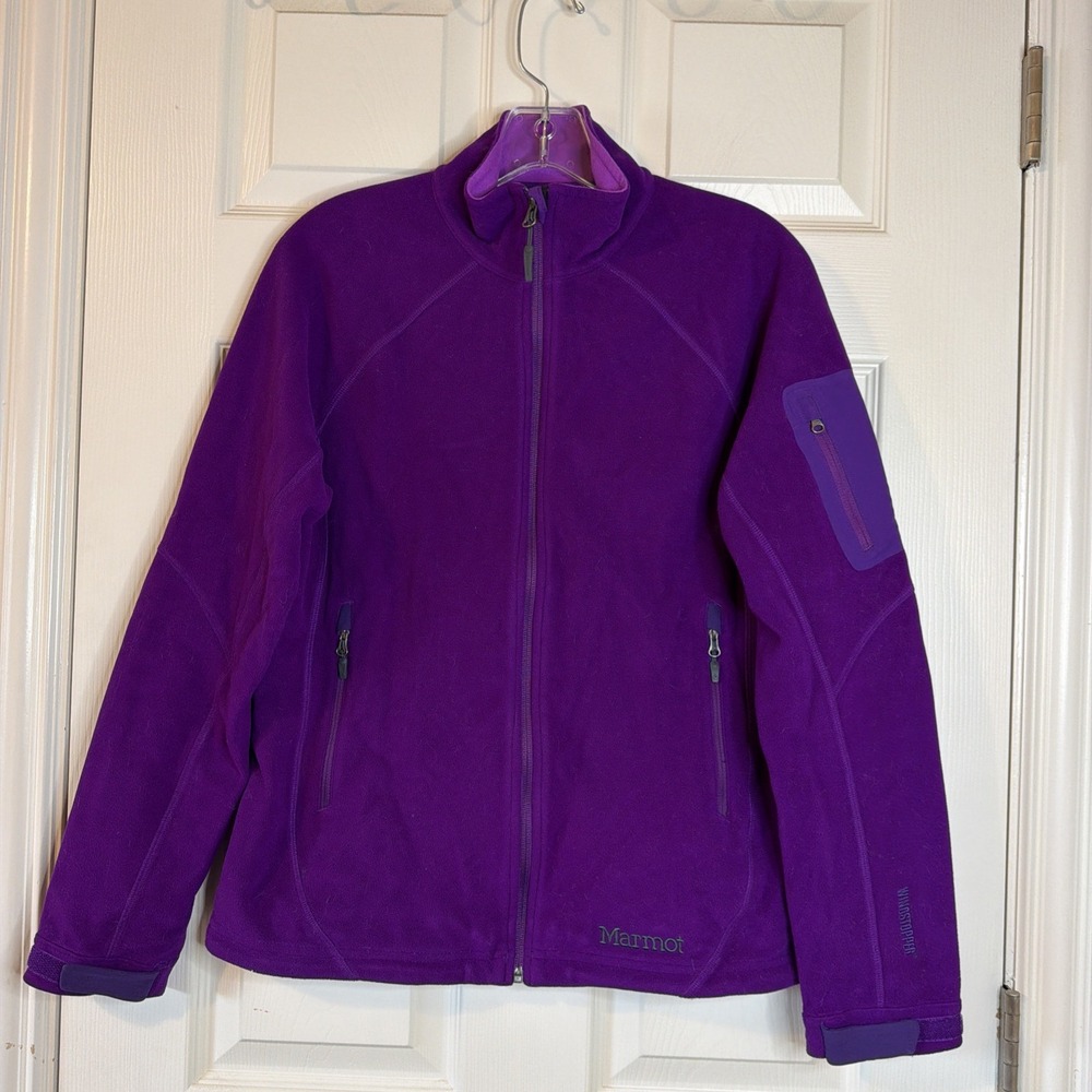 Marmot Tempo Jacket Water Repellent Lined Soft Shell Full Zip Women's Med Purple